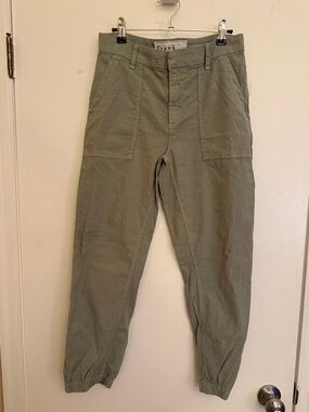 Frank & Eileen Jameson Utility Jogger Pants Linen Blend Size 4